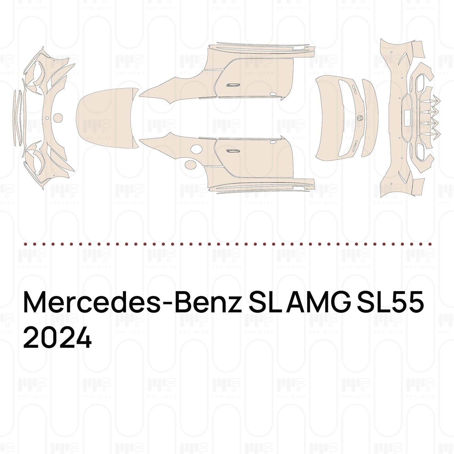 Pre-Cut PPF Mercedes-Benz SL AMG SL55 2024