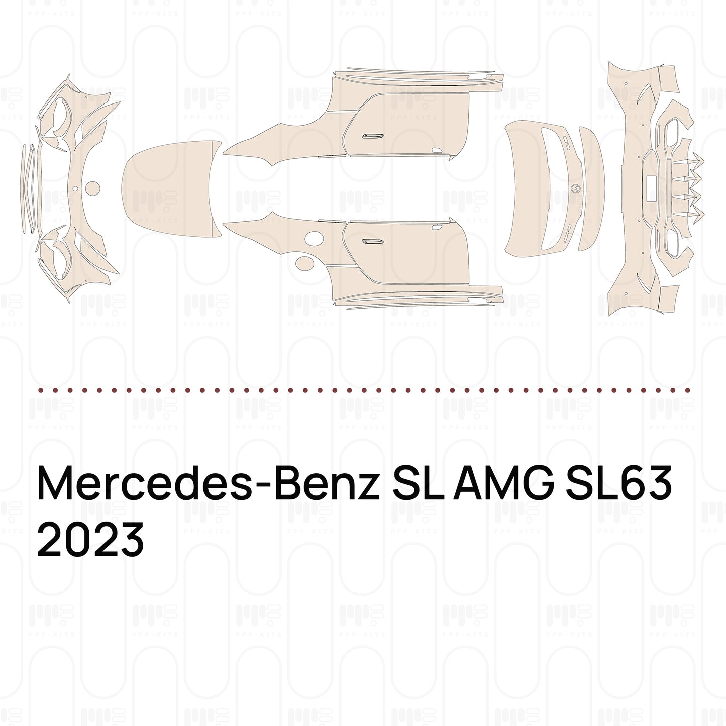 Pre-Cut PPF Mercedes-Benz SL AMG SL63 2023