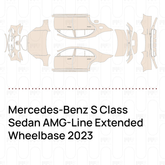 Pre-Cut PPF Mercedes-Benz S Class Sedan AMG-Line Extended Wheelbase 2023