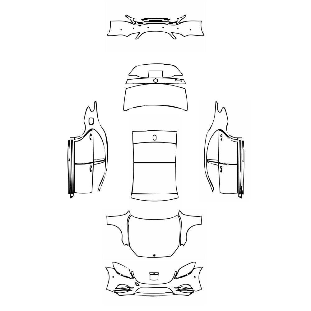 Pre-Cut PPF Mercedes-Benz S Class Sedan AMG Line Extended Wheelbase 2018 - PPF-Kits
