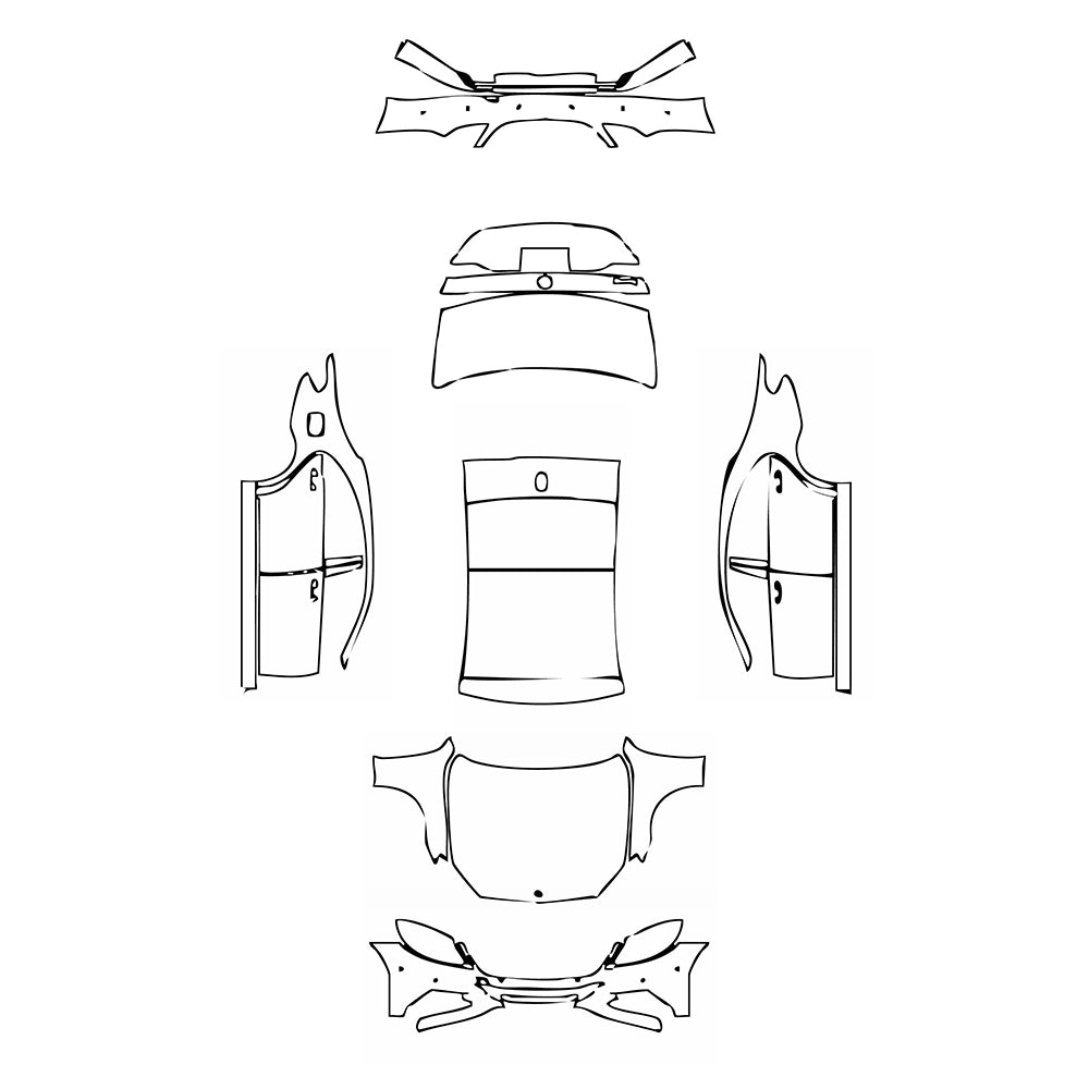 Pre-Cut PPF Mercedes-Benz S Class Sedan Base Extended Wheelbase 2017 - PPF-Kits