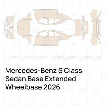 Pre-Cut PPF Mercedes-Benz S Class Sedan Base Extended Wheelbase 2026