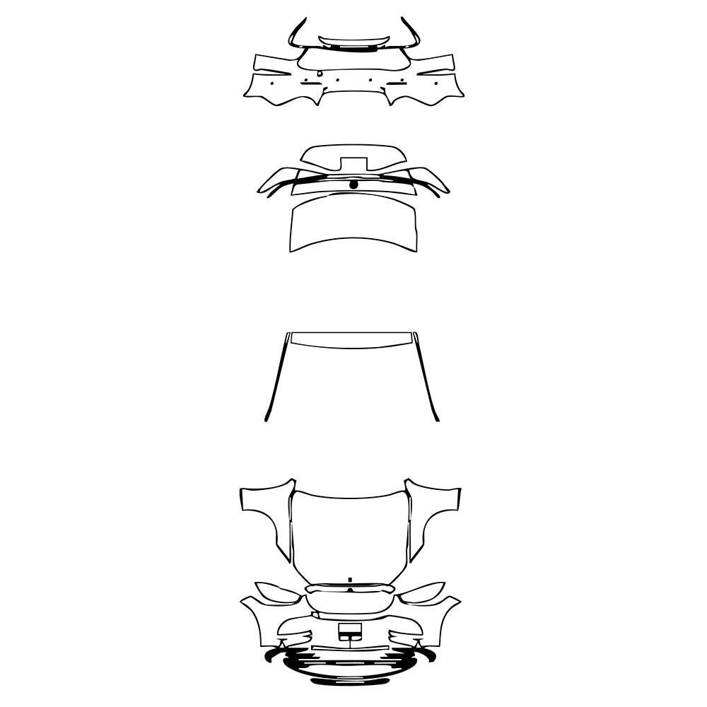 Pre-Cut PPF Mercedes-Benz S Class Sedan Base Standard Wheelbase 2021 - PPF-Kits