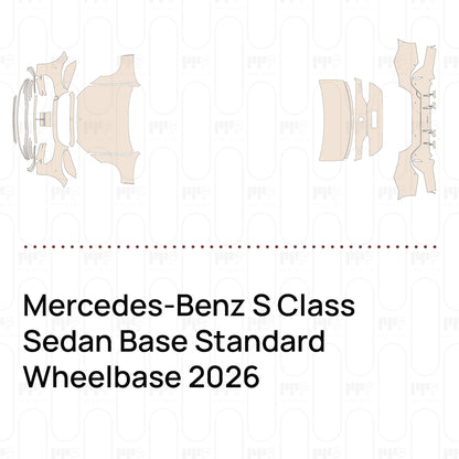 Pre-Cut PPF Mercedes-Benz S Class Sedan Base Standard Wheelbase 2026