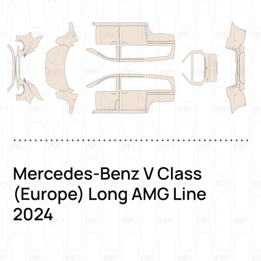 Pre-Cut PPF Mercedes-Benz V Class (Europe) Long AMG Line 2024