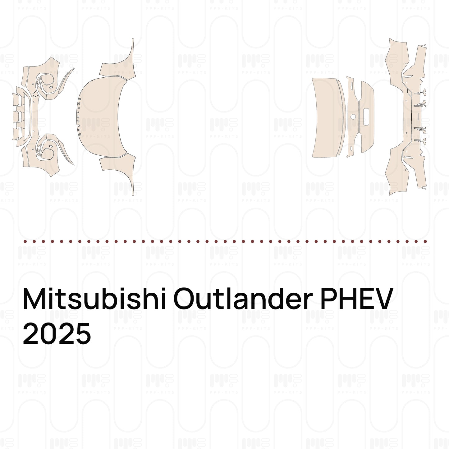 Pre-Cut PPF Mitsubishi Outlander PHEV 2025