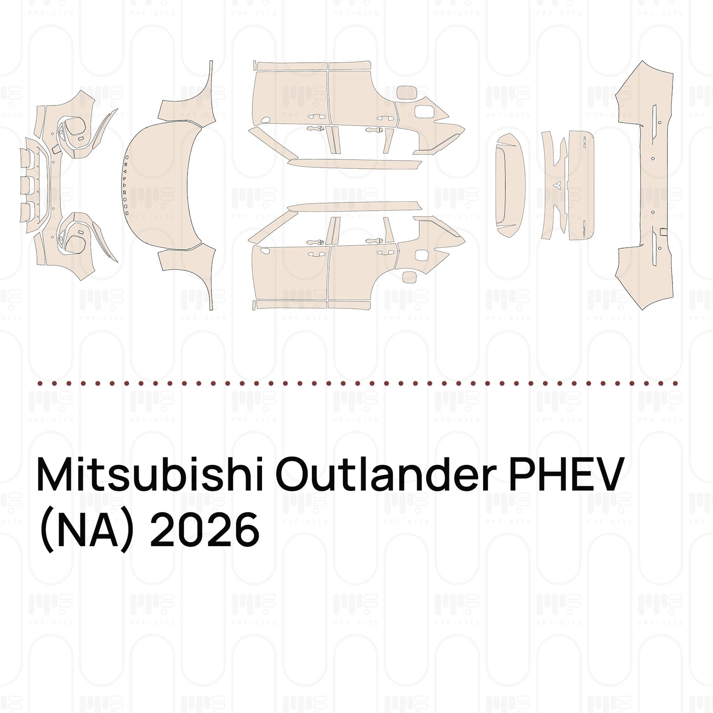 Pre-Cut PPF Mitsubishi Outlander PHEV (NA) 2026