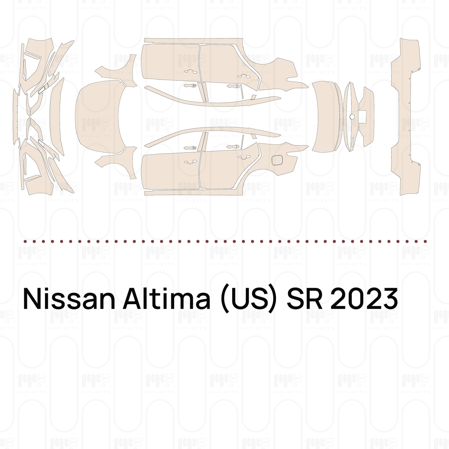 Pre-Cut PPF Nissan Altima (US) SR 2023