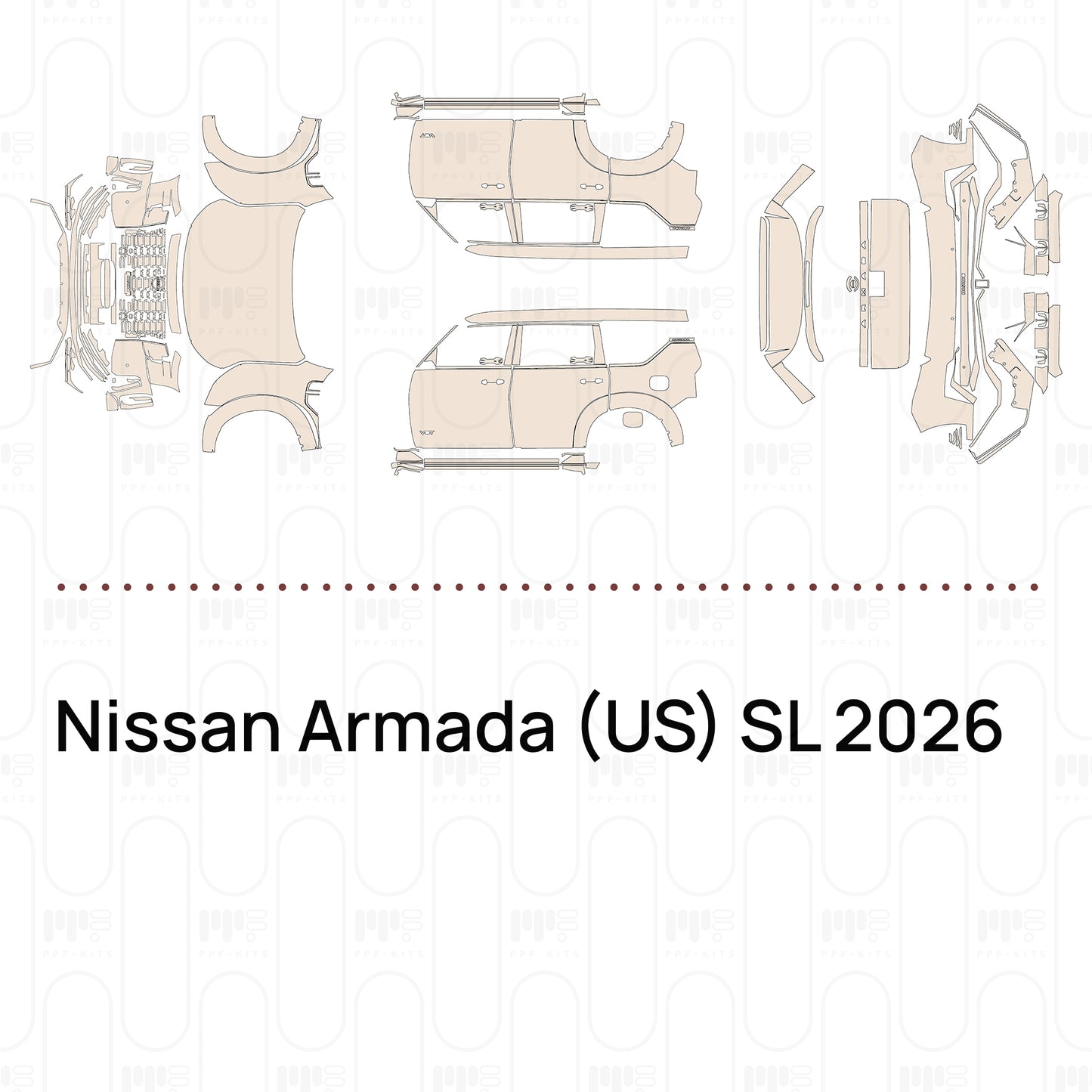Pre-Cut PPF Nissan Armada (US) SL 2026
