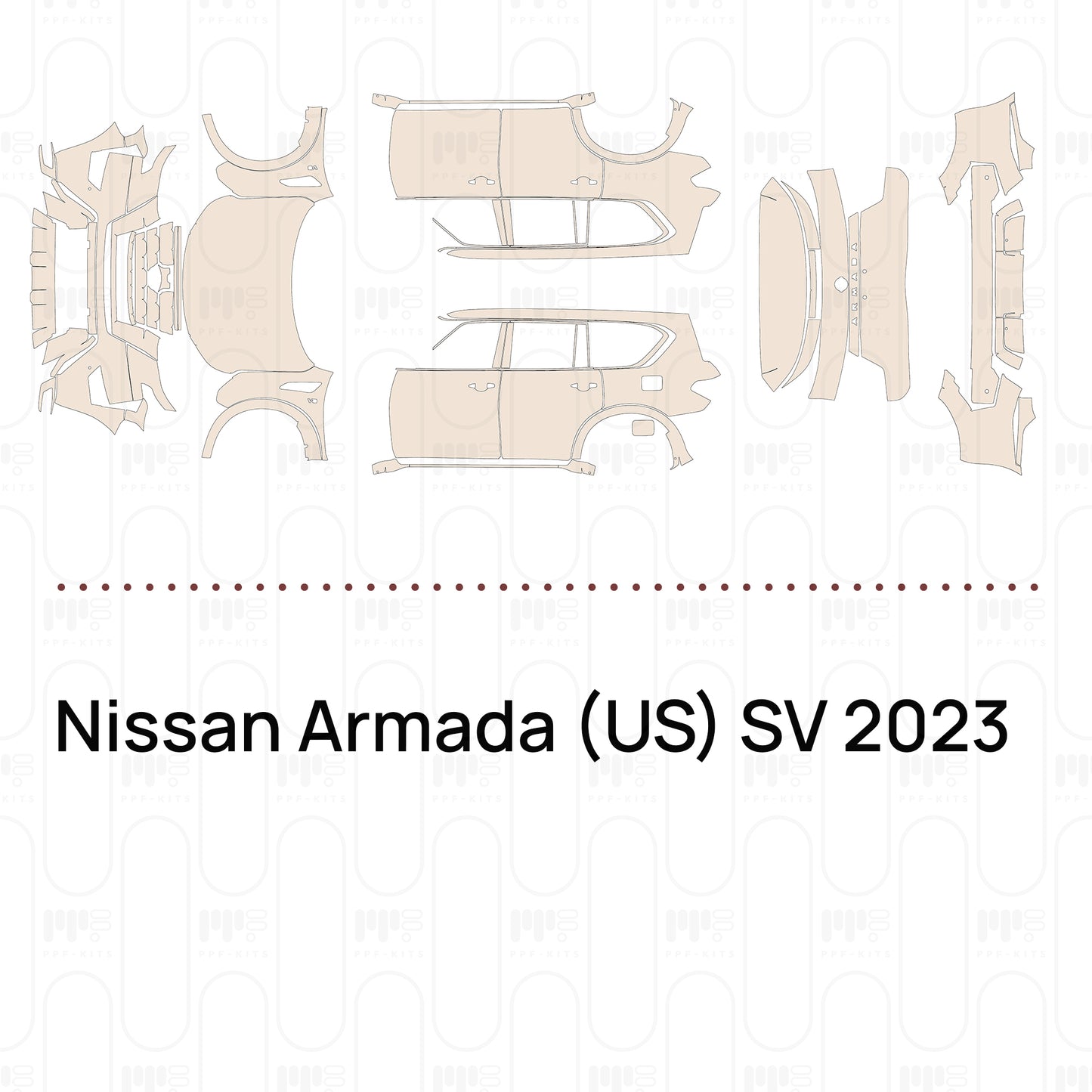 Pre-Cut PPF Nissan Armada (US) SV 2023