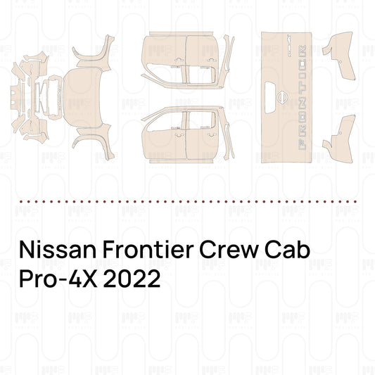 Pre-Cut PPF Nissan Frontier Crew Cab Pro-4X 2022