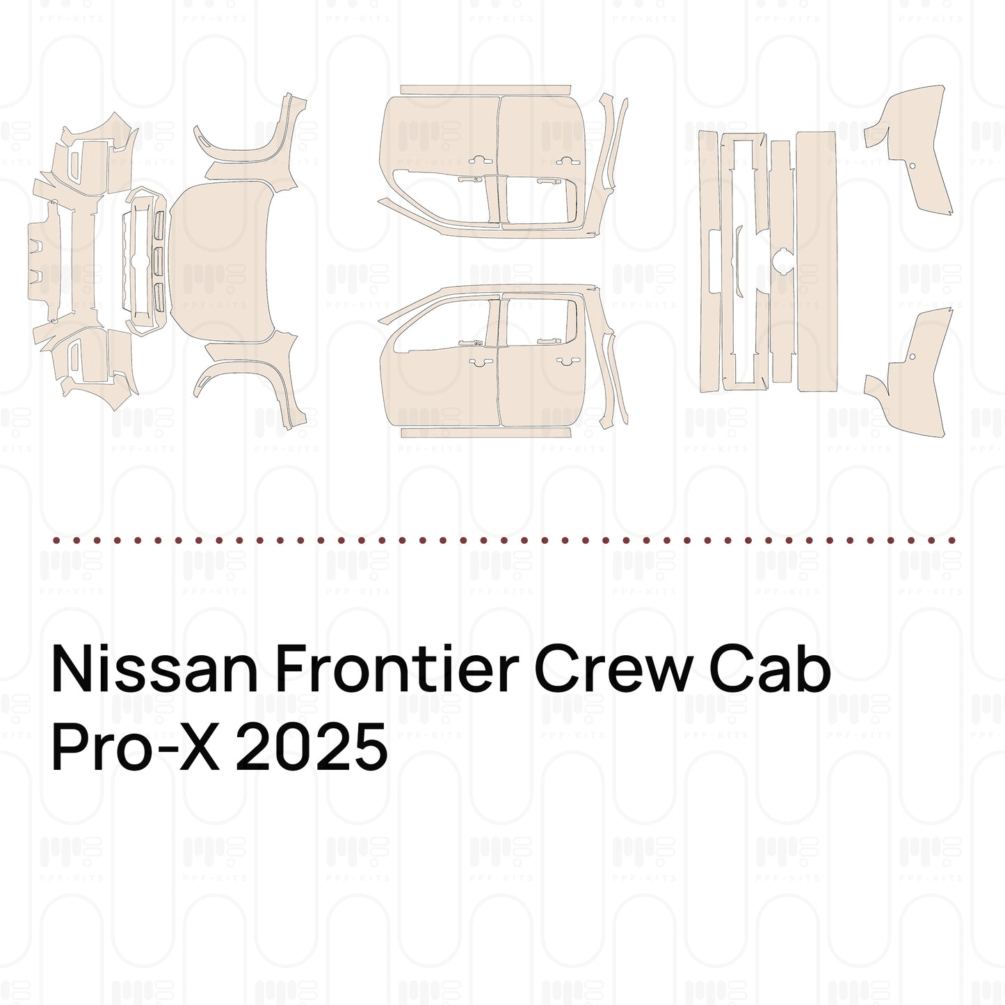 Pre-Cut PPF Nissan Frontier Crew Cab Pro-X 2025