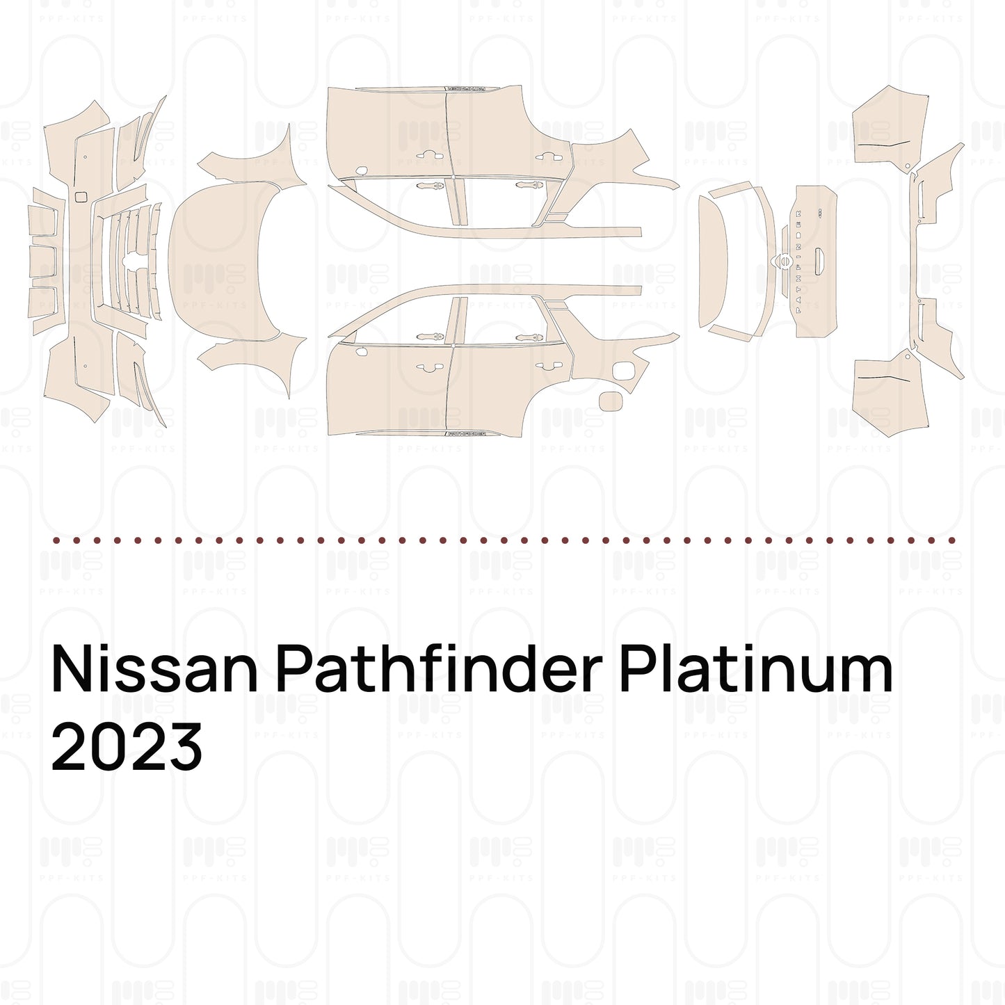 Pre-Cut PPF Nissan Pathfinder Platinum 2023
