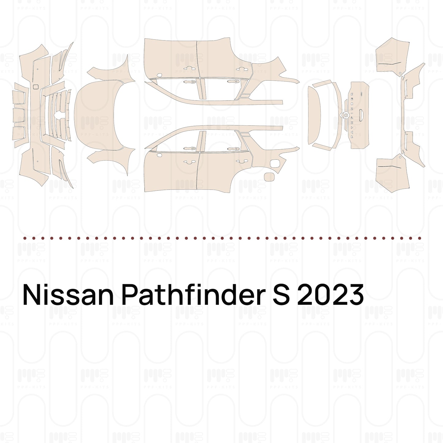Pre-Cut PPF Nissan Pathfinder S 2023