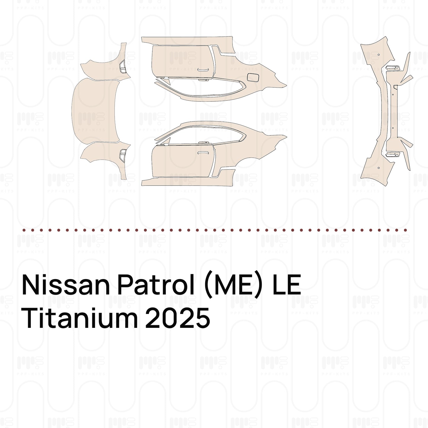 Pre-Cut PPF Nissan Patrol (ME) LE Titanium 2025