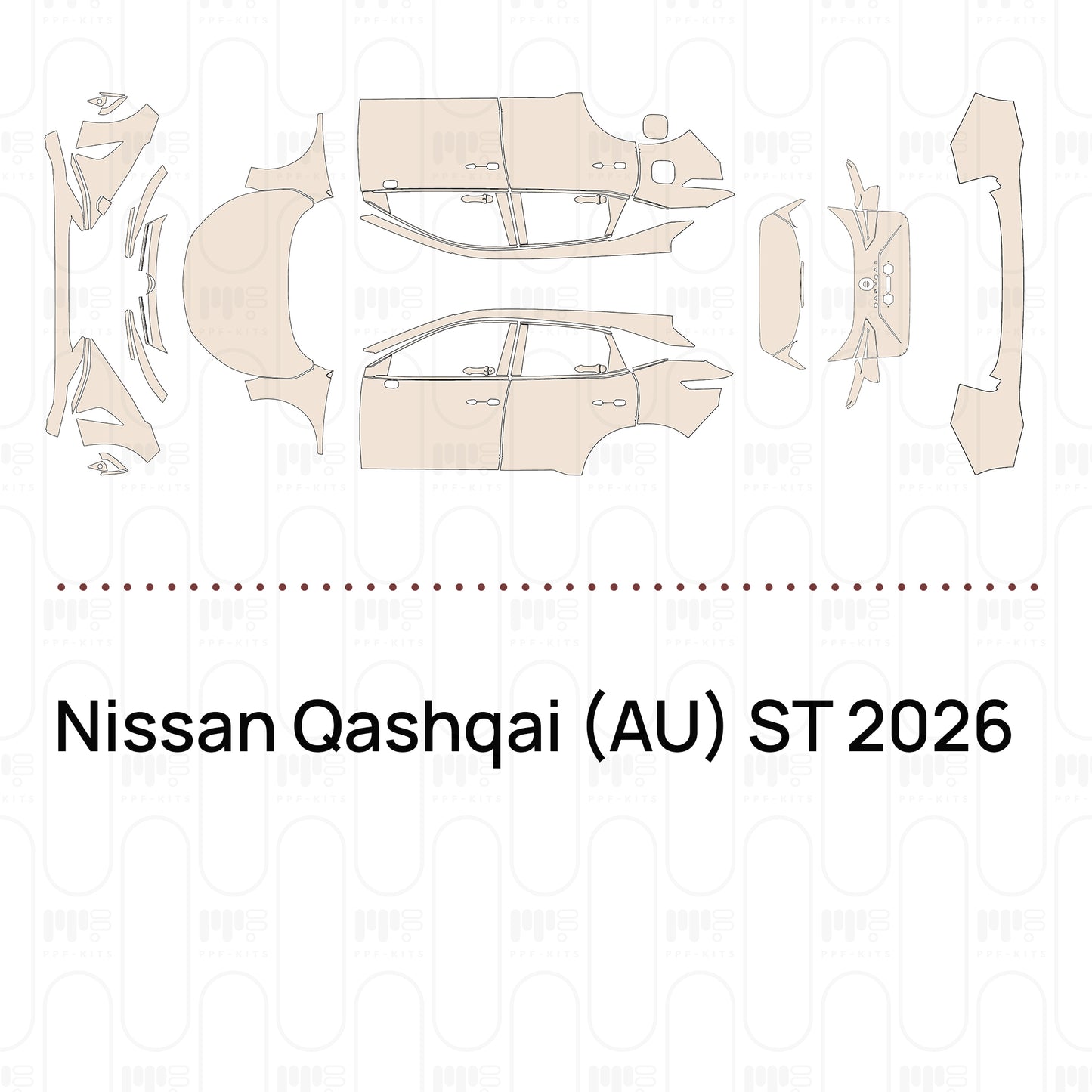 Pre-Cut PPF Nissan Qashqai (AU) ST 2026