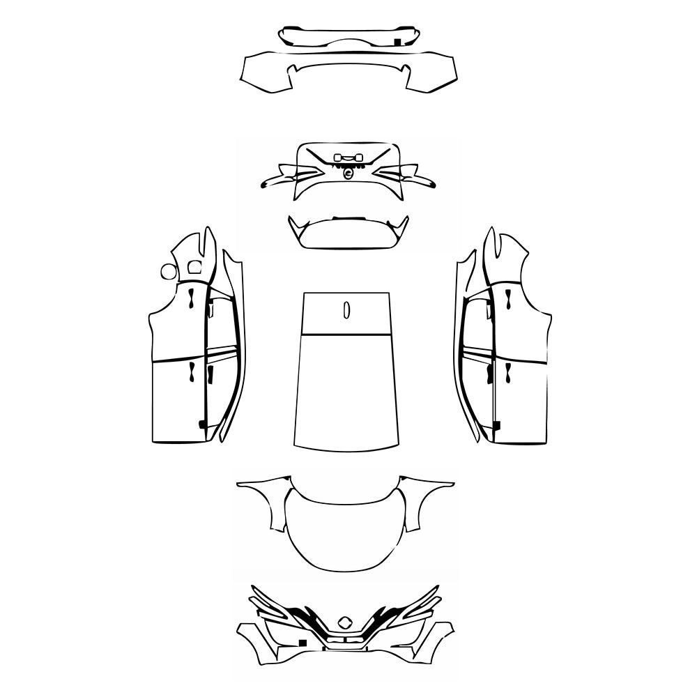 Pre-Cut PPF Nissan Qashqai (AU) Ti 2025 - PPF-Kits