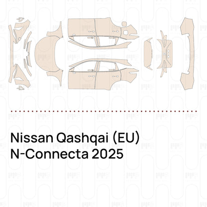 Pre-Cut PPF Nissan Qashqai (EU) N-Connecta 2025