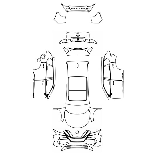 Pre-Cut PPF Nissan Rogue S 2021 - PPF-Kits