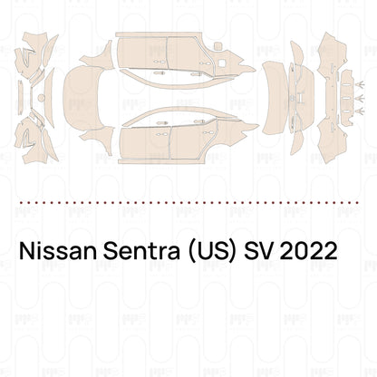Pre-Cut PPF Nissan Sentra (US) SV 2022