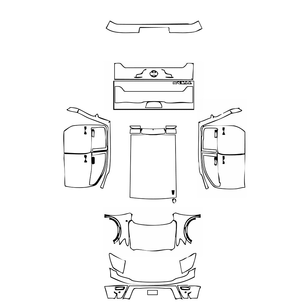 Pre-Cut PPF Nissan Titan Crew Cab Platinum 2020 - PPF-Kits
