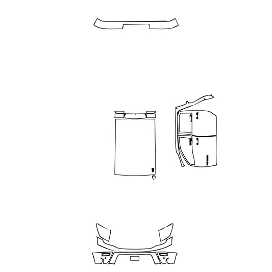 Pre-Cut PPF Nissan Titan Crew Cab SV 2021 - PPF-Kits