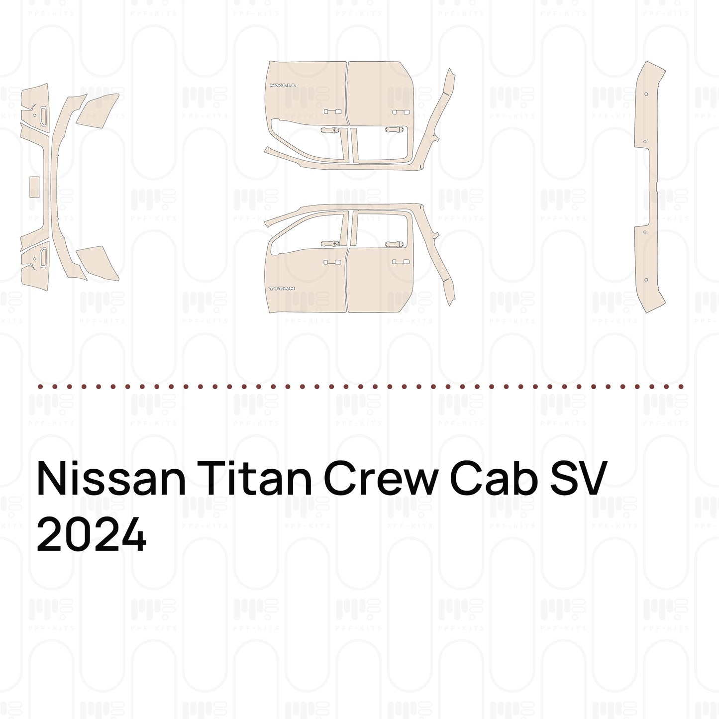 Pre-Cut PPF Nissan Titan Crew Cab SV 2024