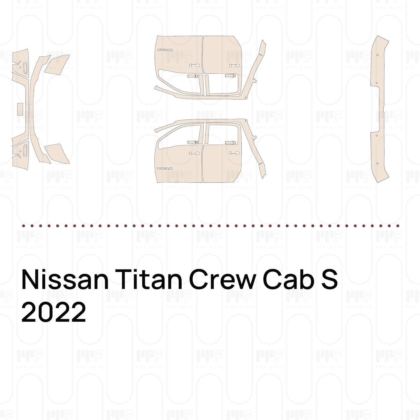 Pre-Cut PPF Nissan Titan Crew Cab S 2022