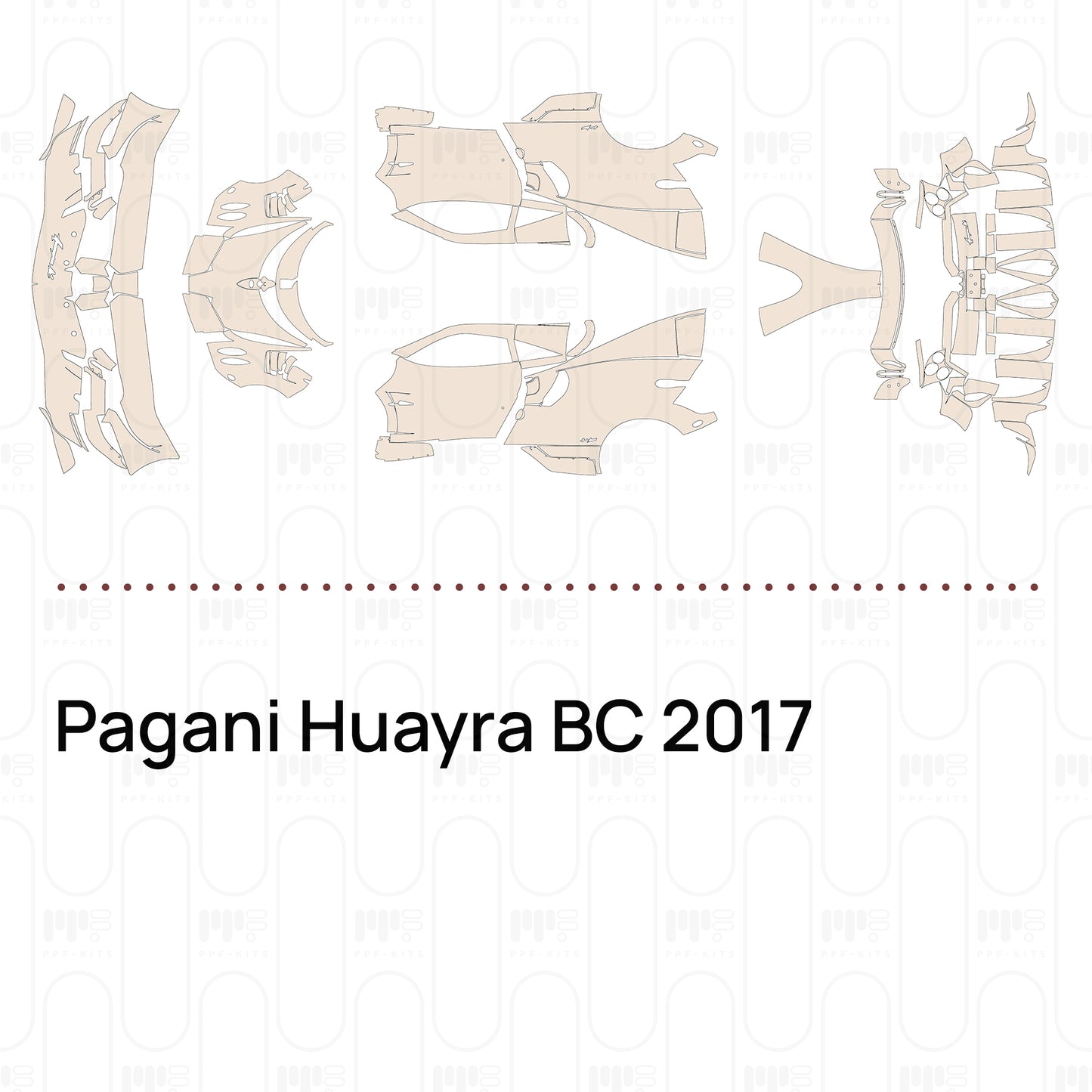 Pre-Cut PPF Pagani Huayra BC 2017