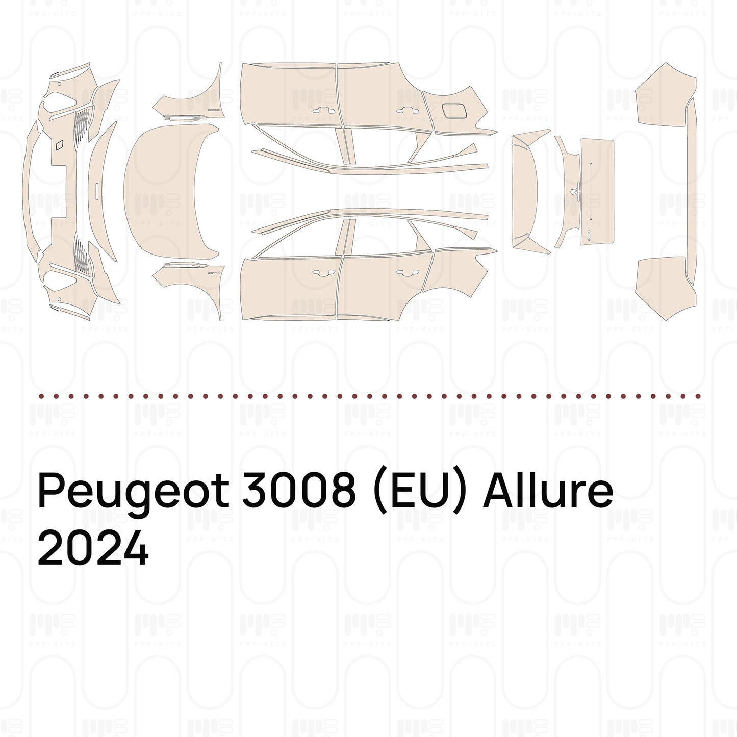 Pre-Cut PPF Peugeot 3008 (EU) Allure 2024