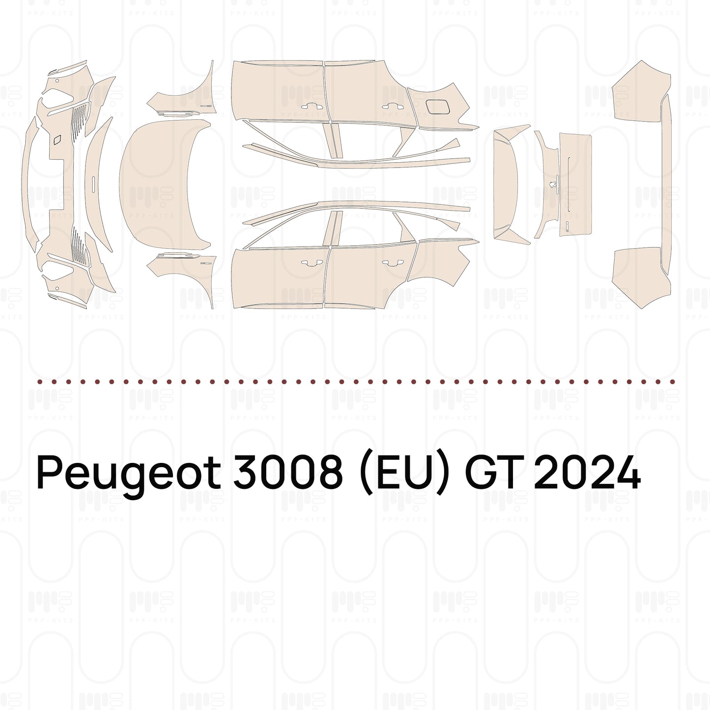 Pre-Cut PPF Peugeot 3008 (EU) GT 2024