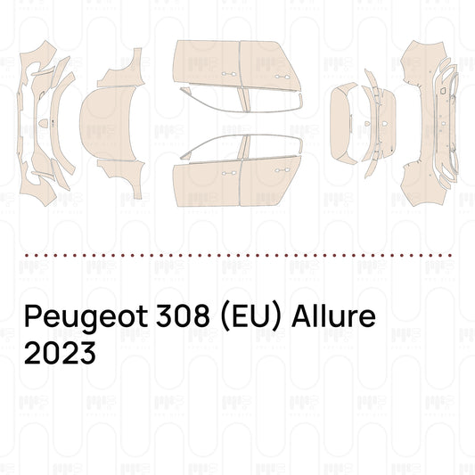 Pre-Cut PPF Peugeot 308 (EU) Allure 2023