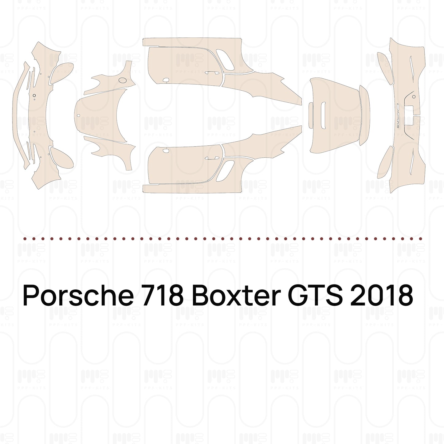 Pre-Cut PPF Porsche 718 Boxter GTS 2018