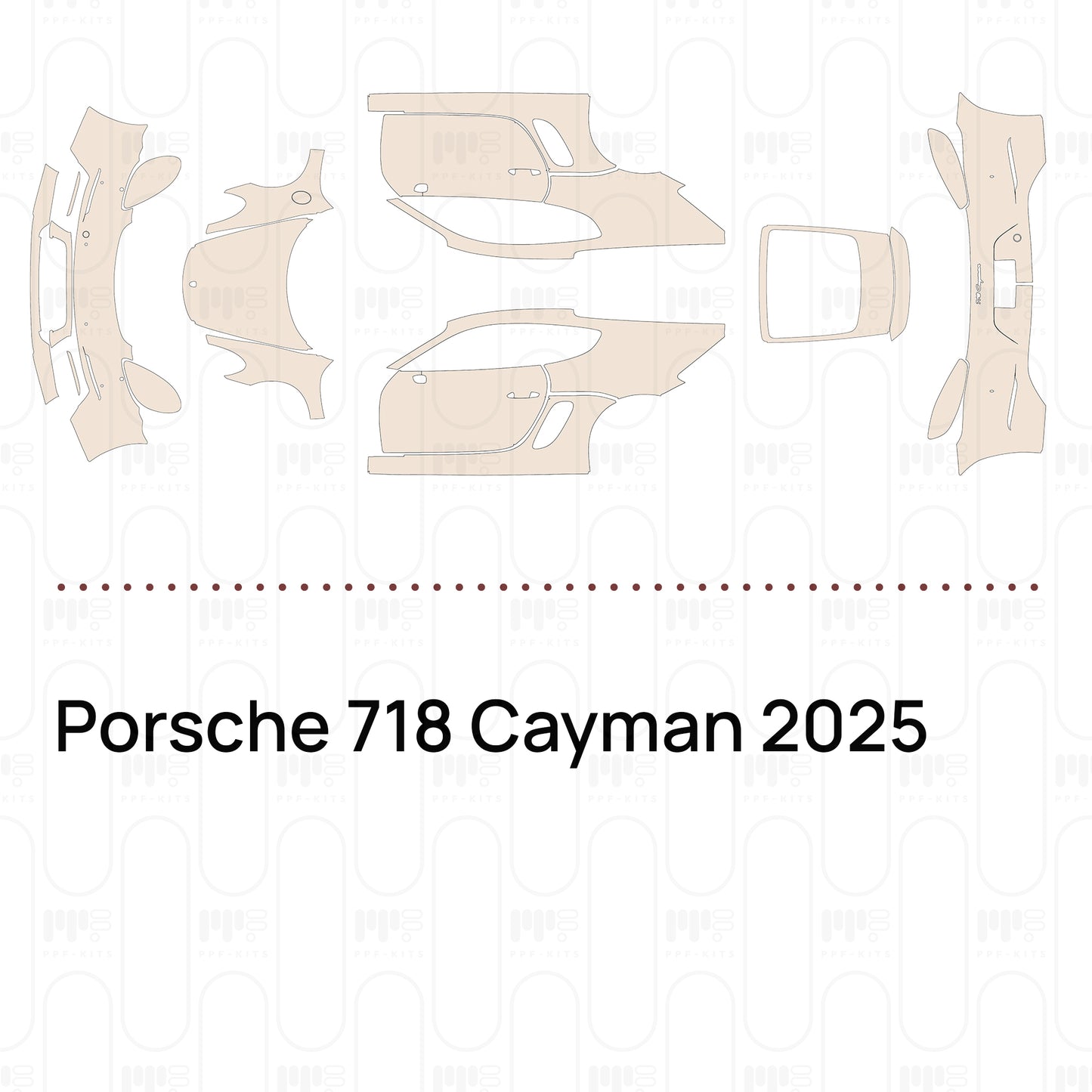 Pre-Cut PPF Porsche 718 Cayman 2025