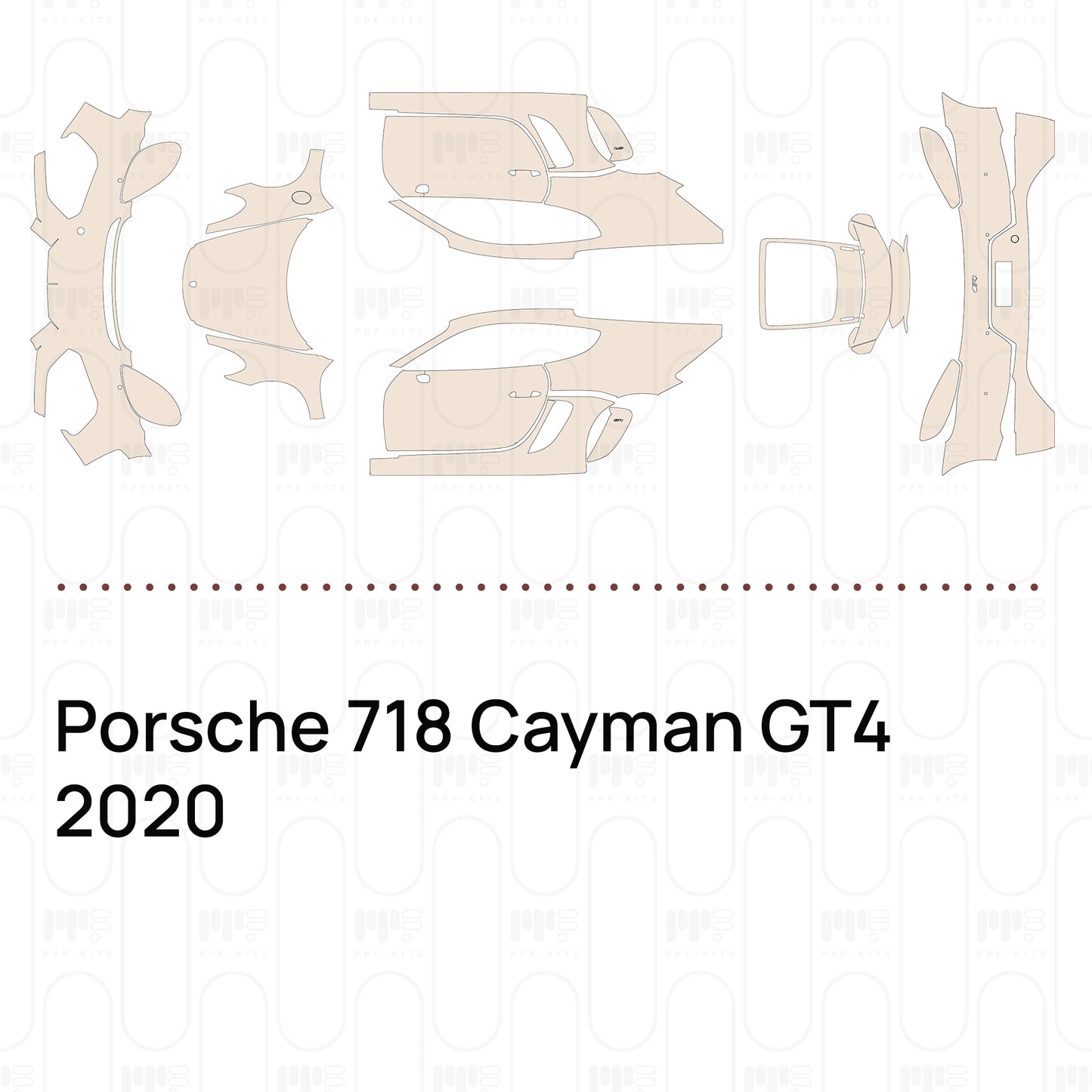 Pre-Cut PPF Porsche 718 Cayman GT4 2020