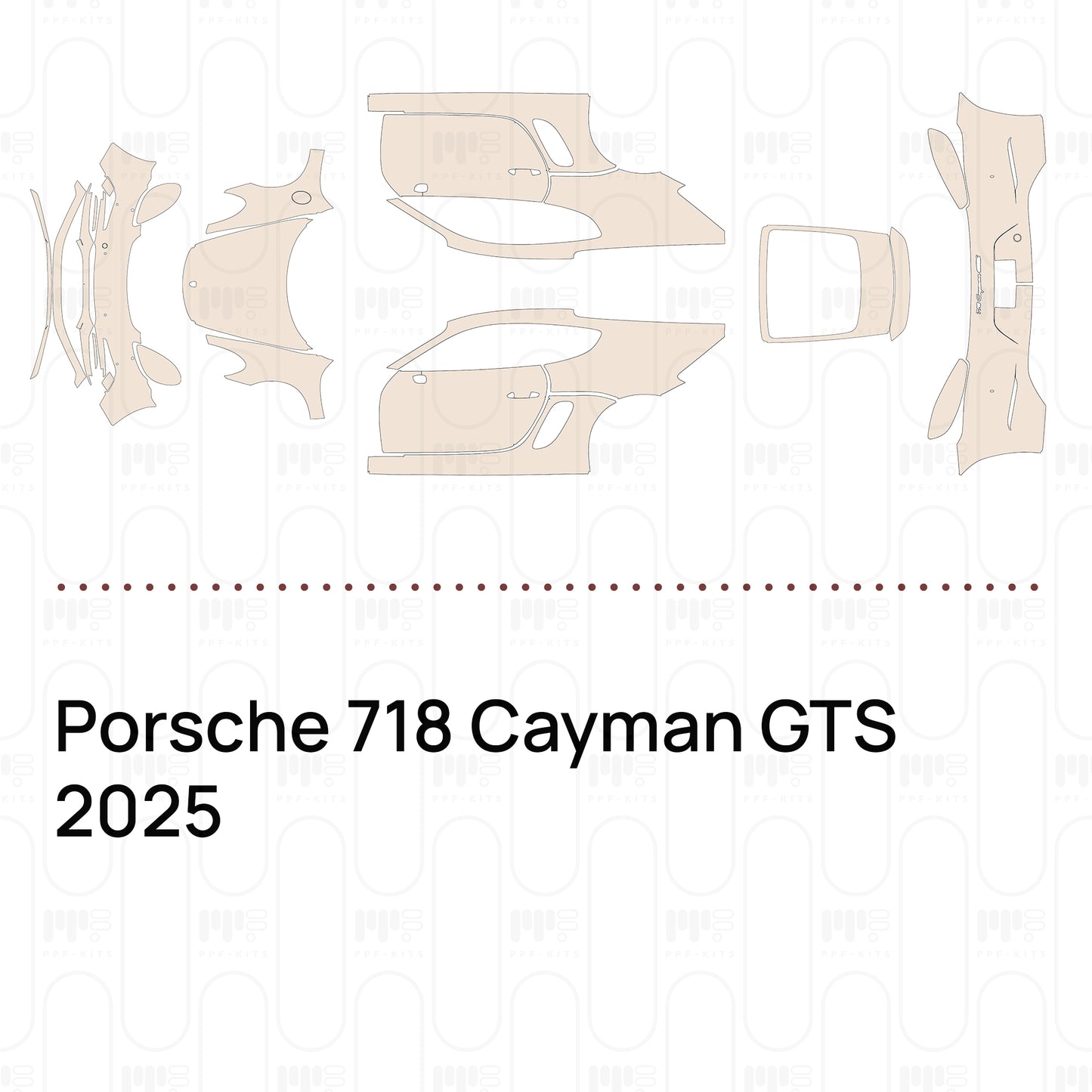 Pre-Cut PPF Porsche 718 Cayman GTS 2025