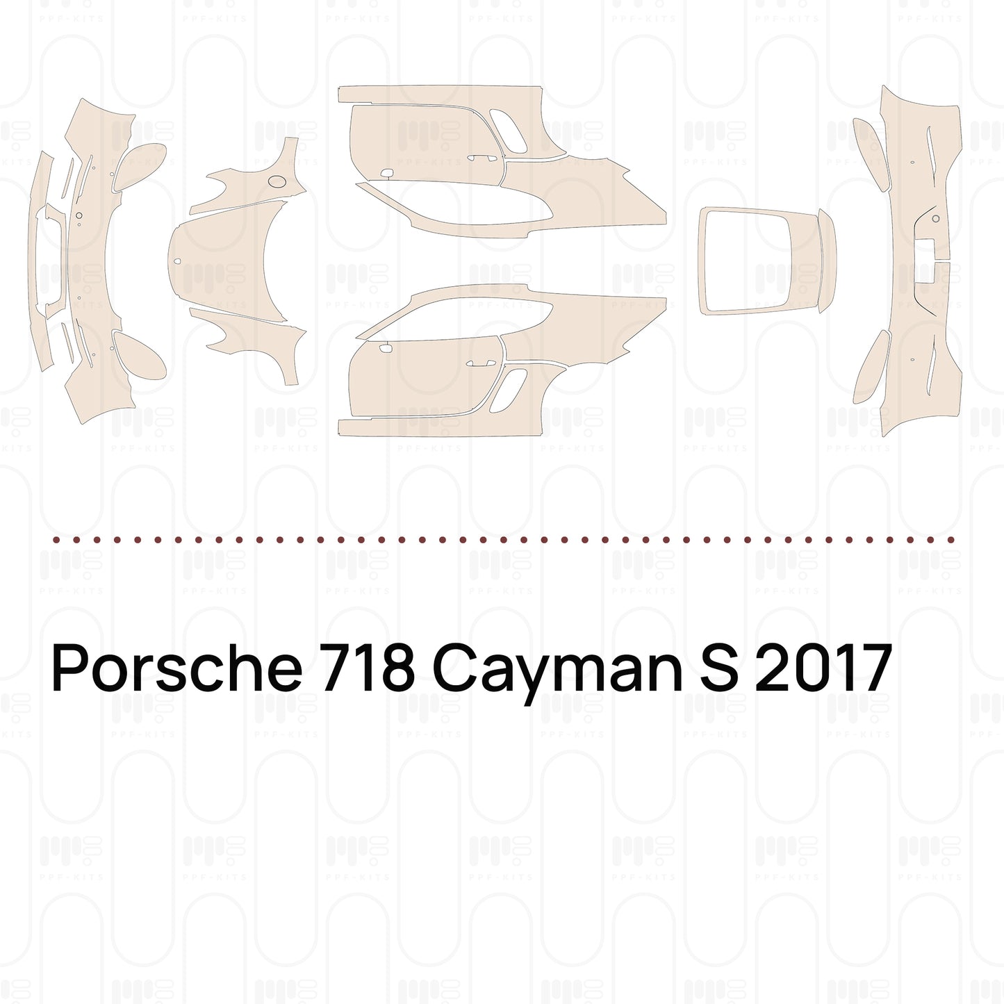Pre-Cut PPF Porsche 718 Cayman S 2017