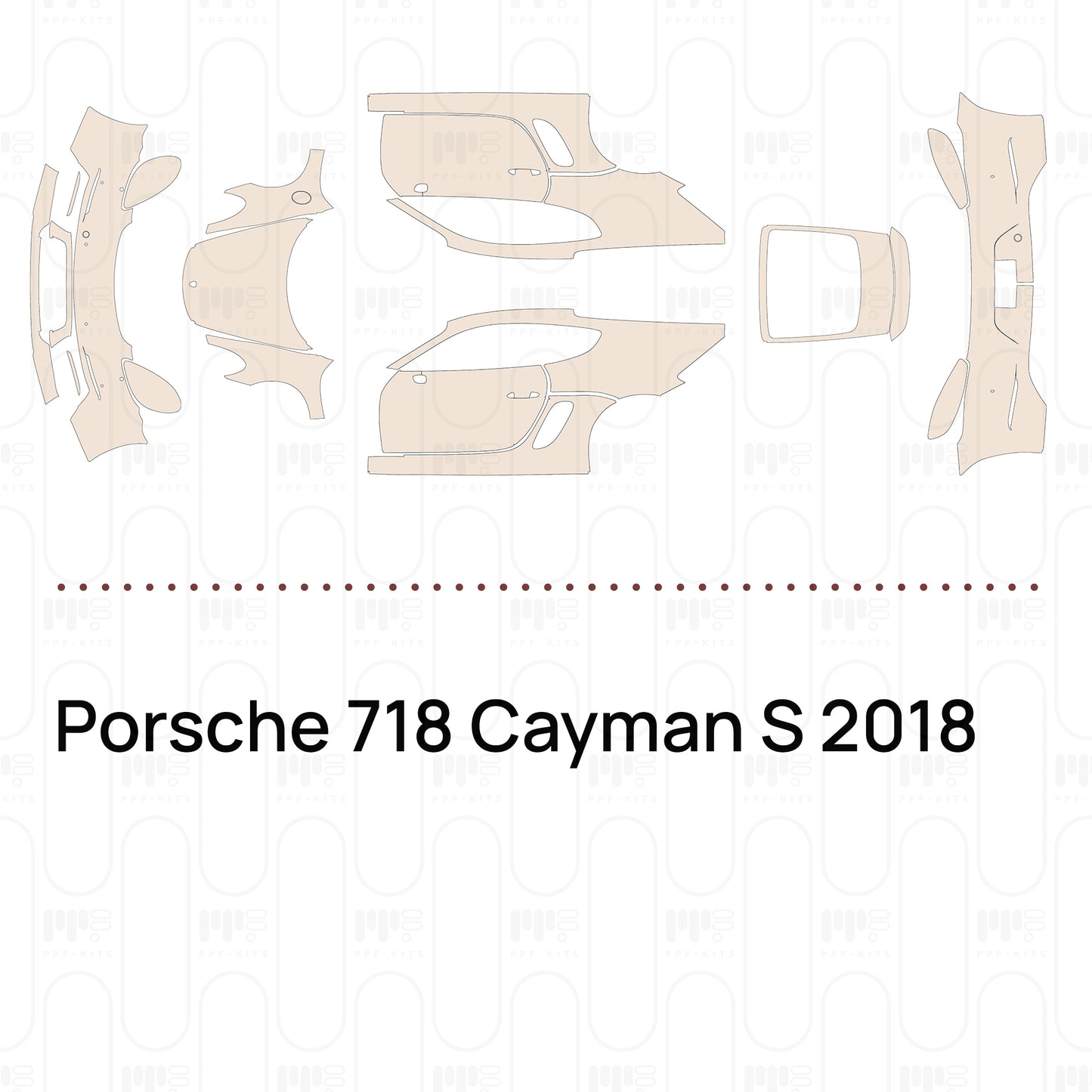 Pre-Cut PPF Porsche 718 Cayman S 2018
