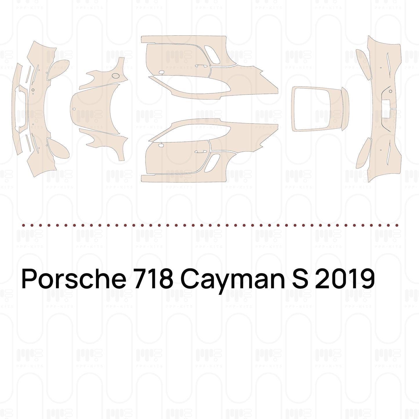 Pre-Cut PPF Porsche 718 Cayman S 2019