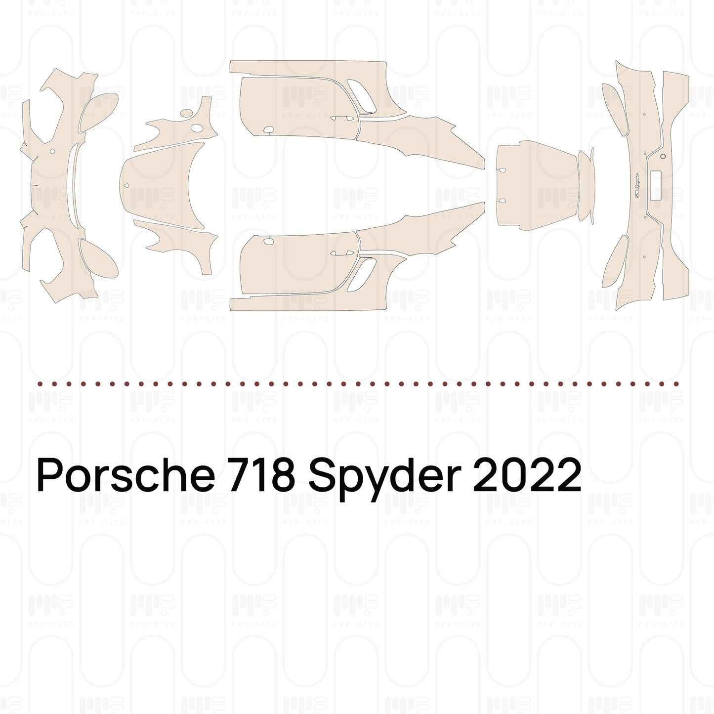 Pre-Cut PPF Porsche 718 Spyder 2022