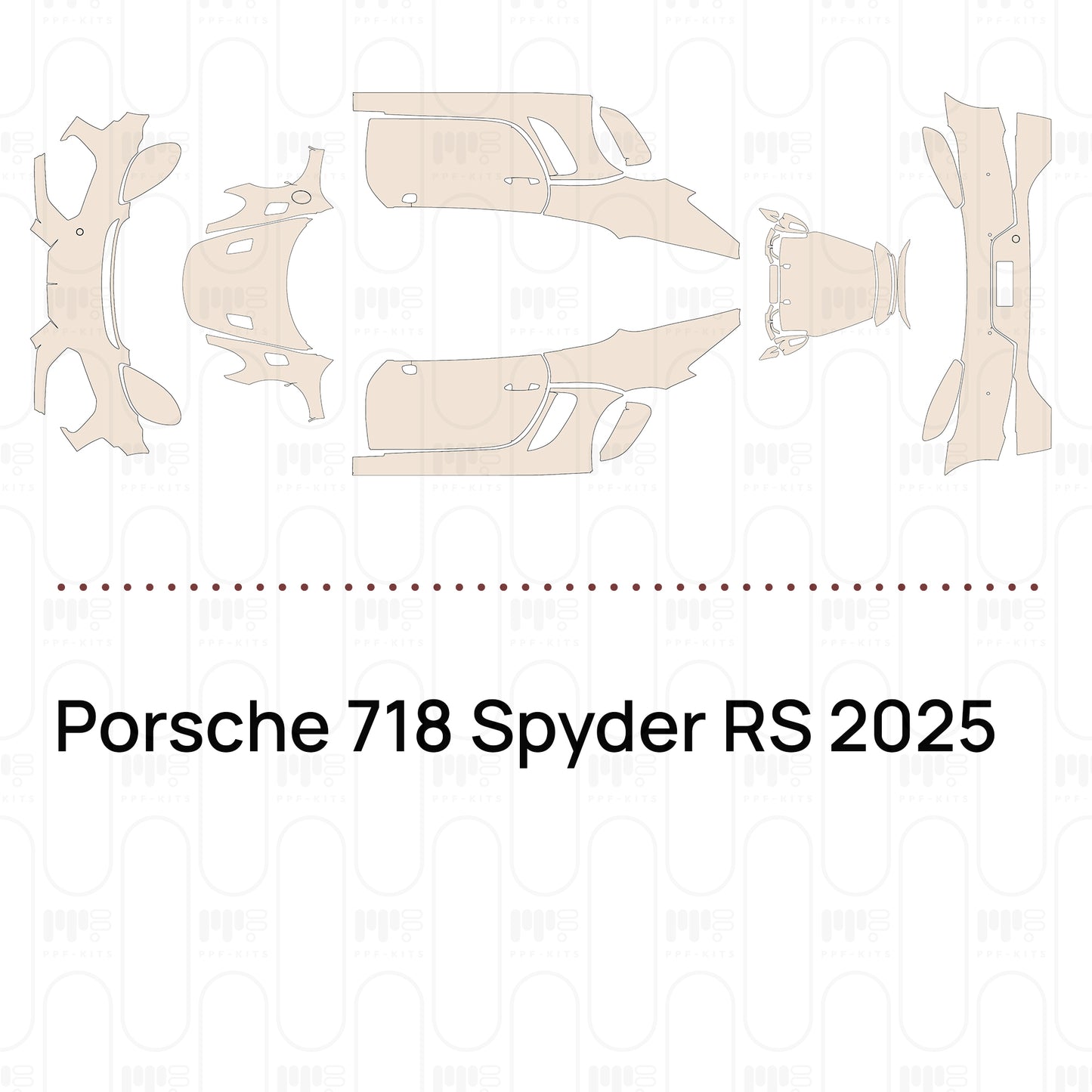 Pre-Cut PPF Porsche 718 Spyder RS 2025