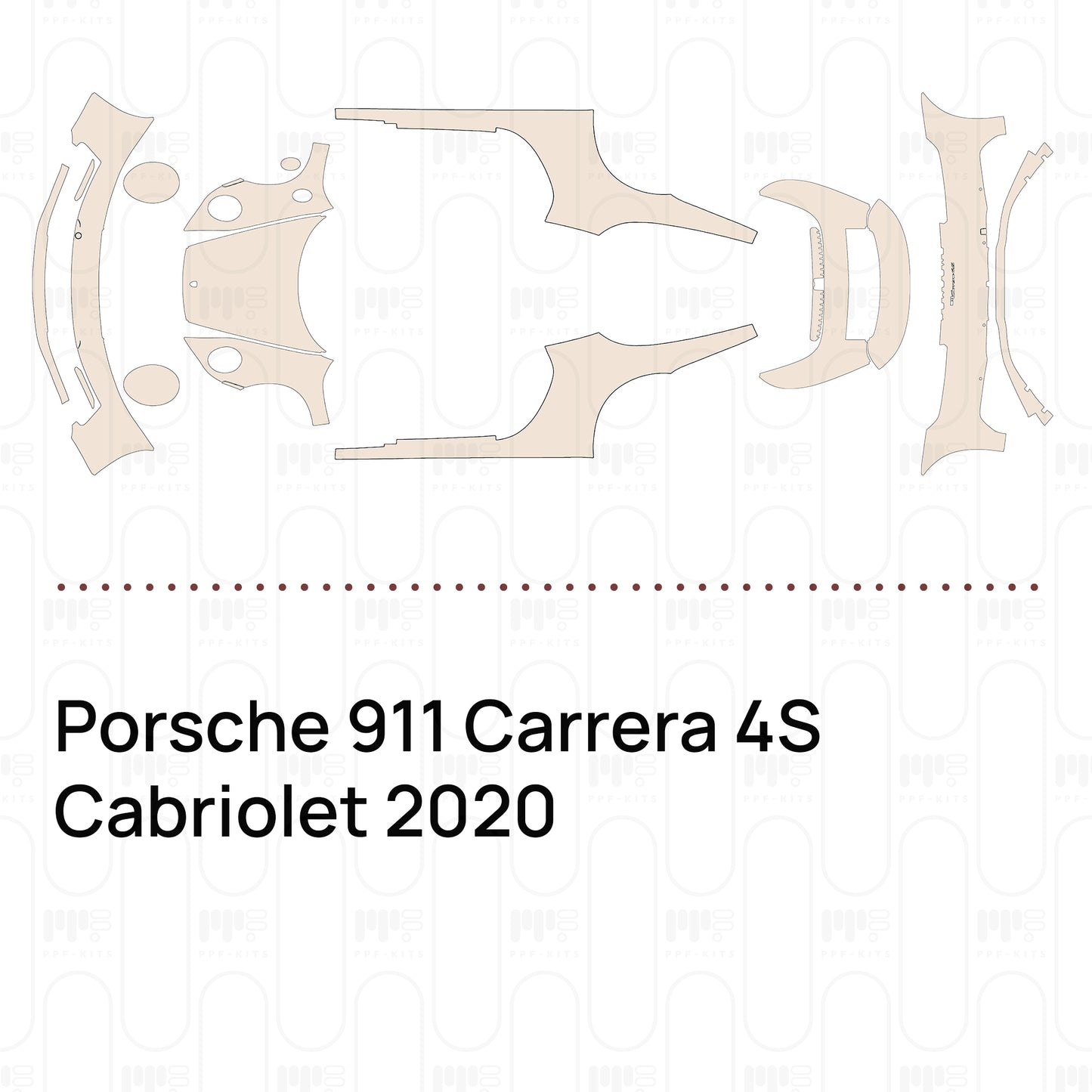 Pre-Cut PPF Porsche 911 Carrera 4S Cabriolet 2020