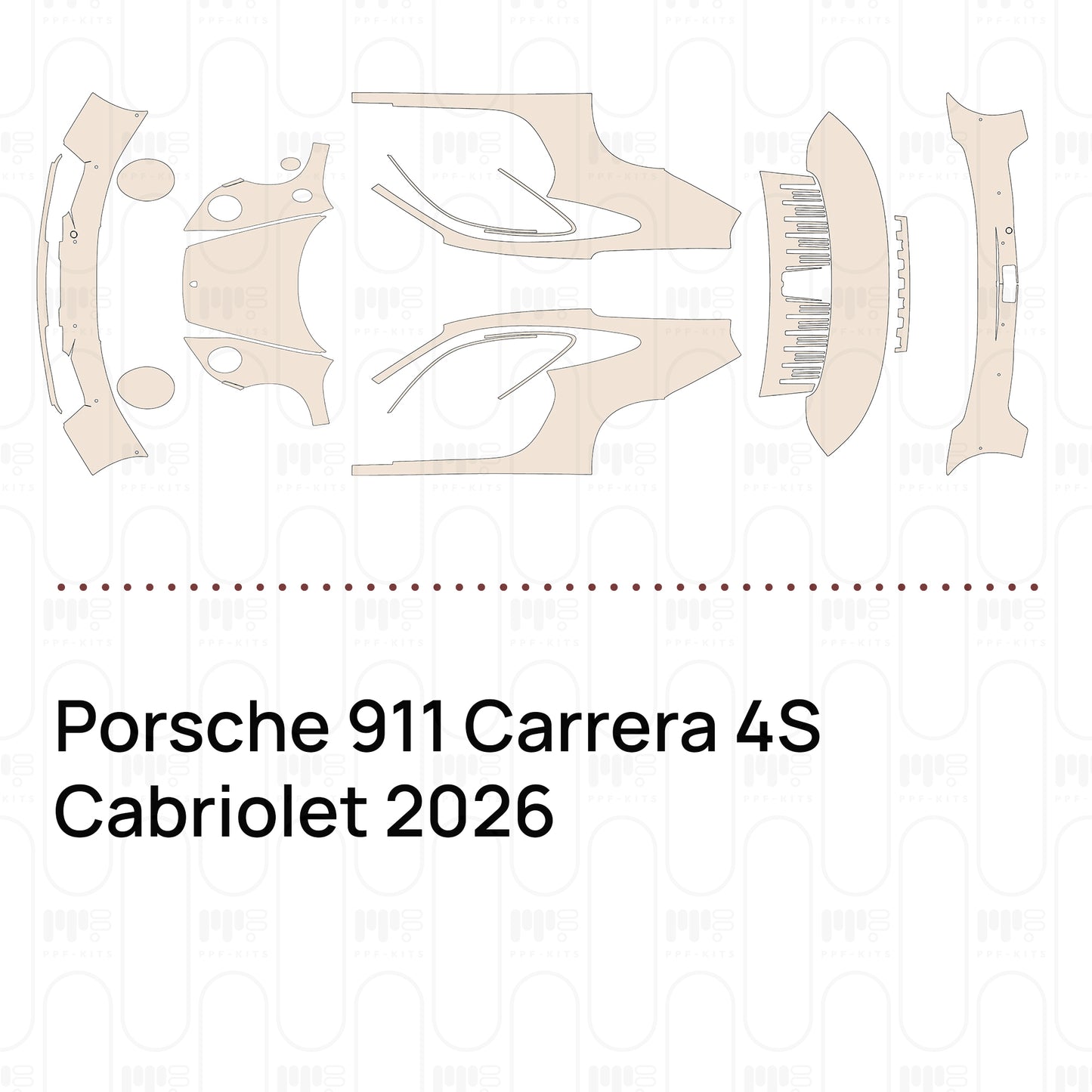 Pre-Cut PPF Porsche 911 Carrera 4S Cabriolet 2026