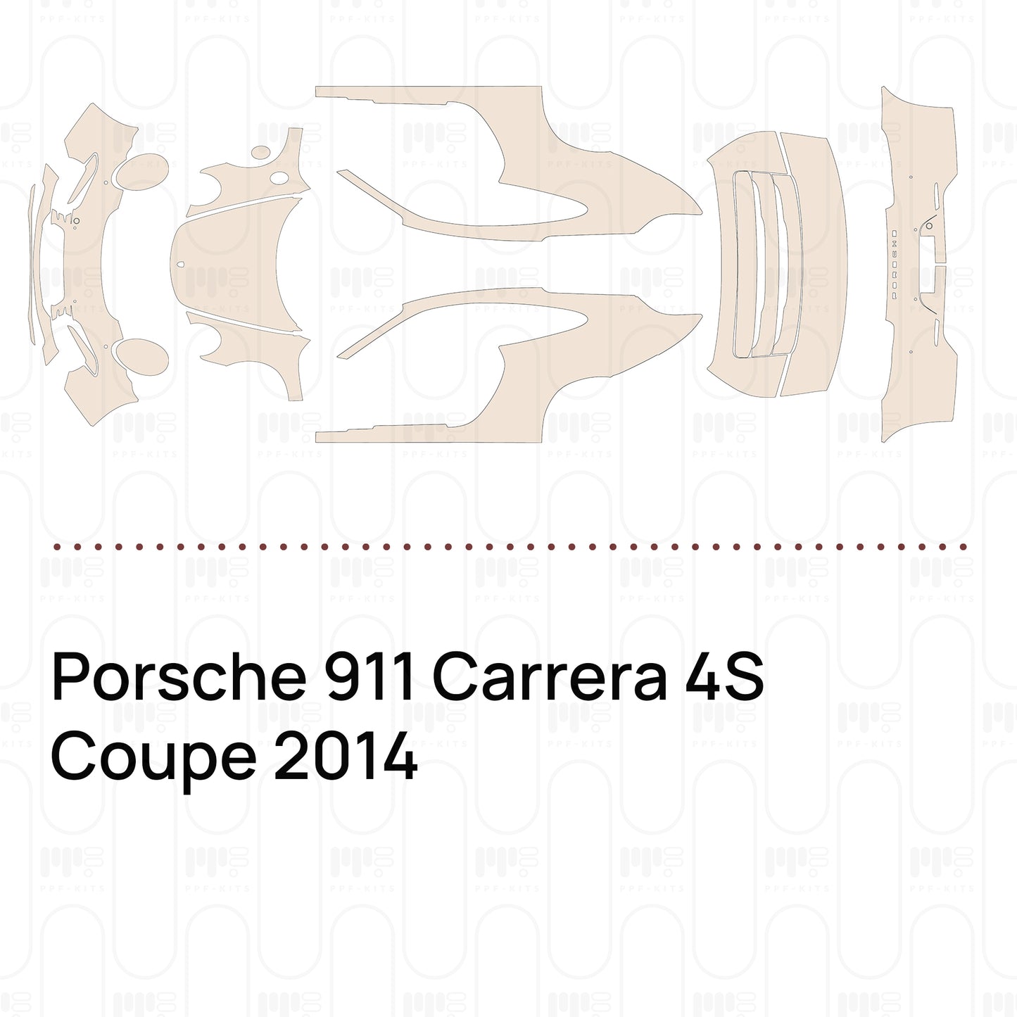 Pre-Cut PPF Porsche 911 Carrera 4S Coupe 2014