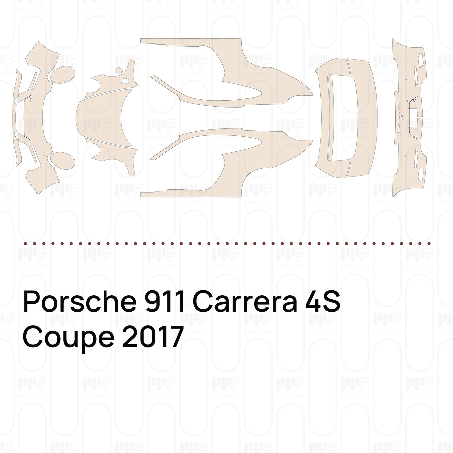 Pre-Cut PPF Porsche 911 Carrera 4S Coupe 2017