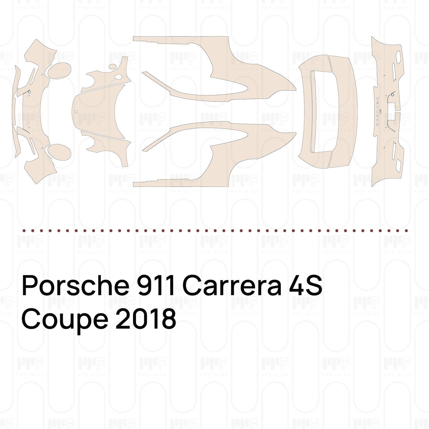 Pre-Cut PPF Porsche 911 Carrera 4S Coupe 2018