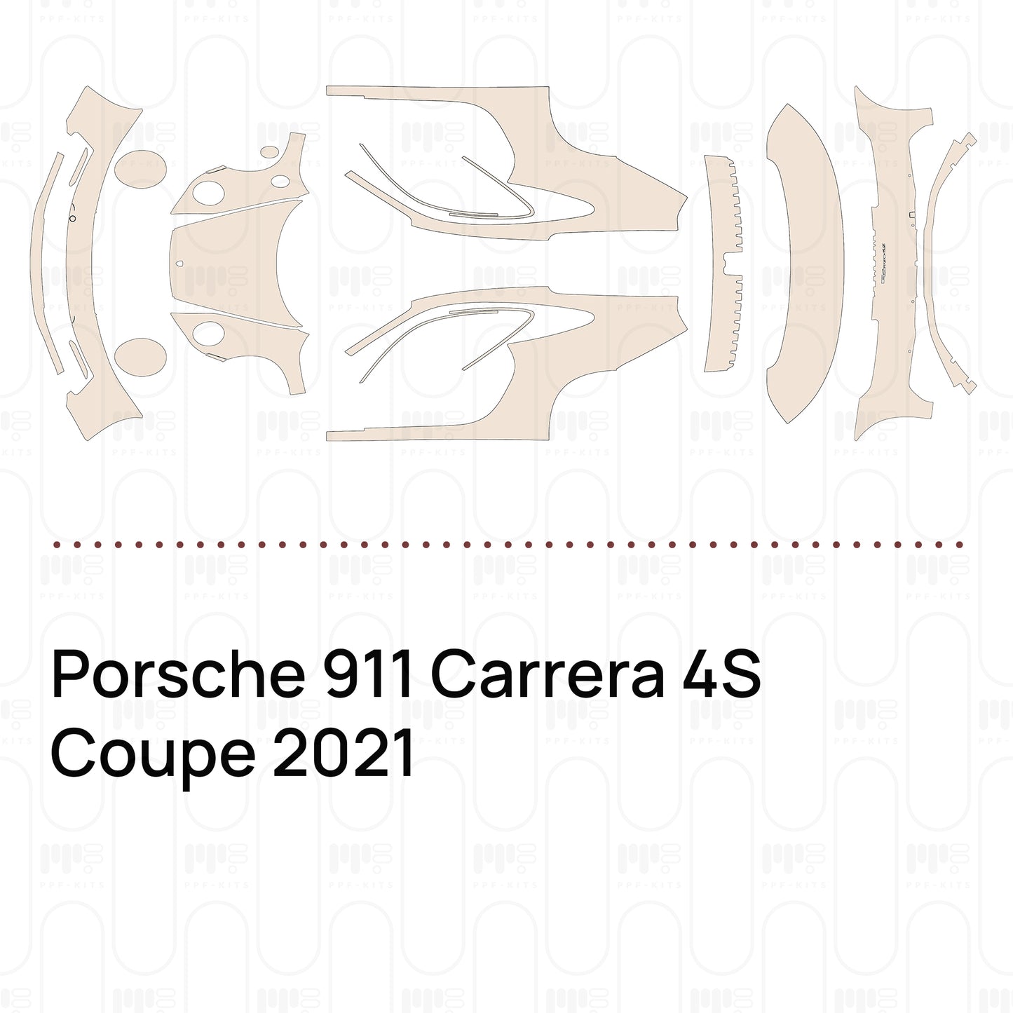 Pre-Cut PPF Porsche 911 Carrera 4S Coupe 2021