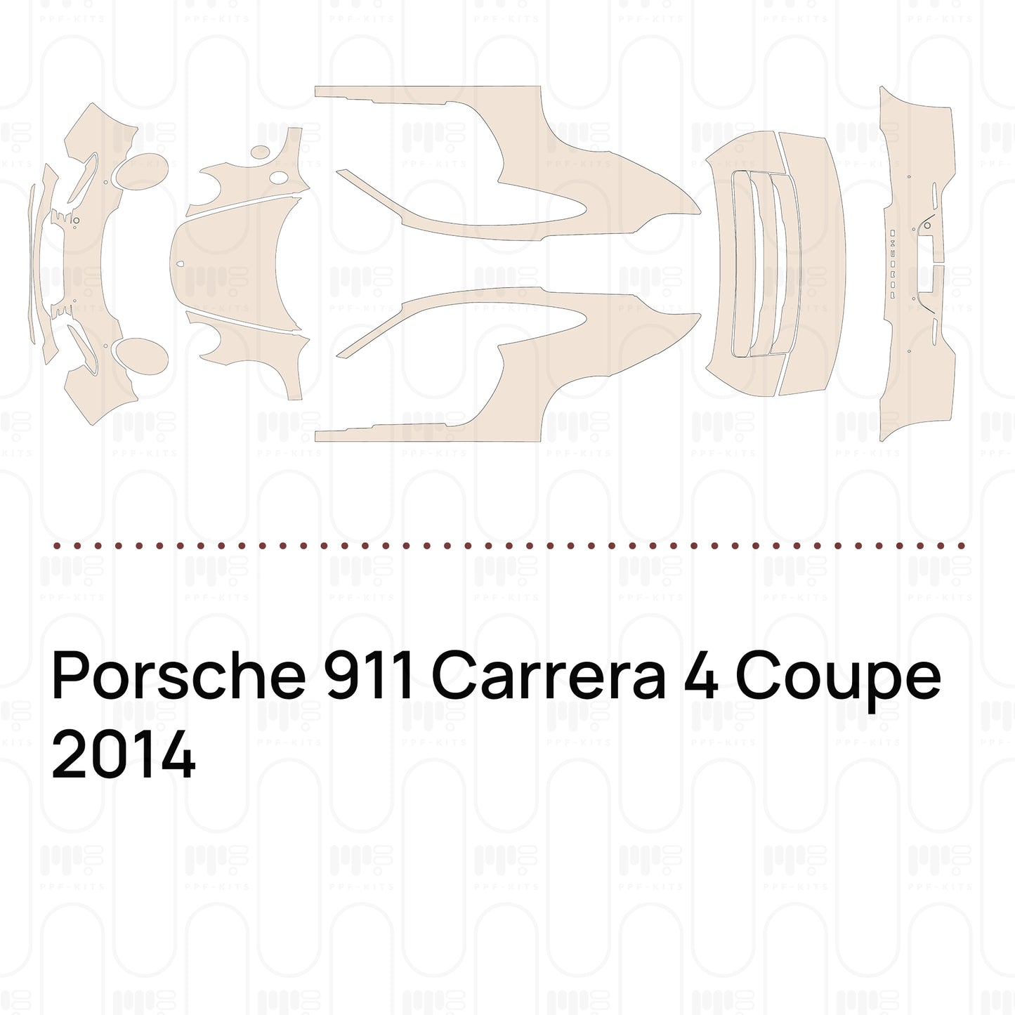 Pre-Cut PPF Porsche 911 Carrera 4 Coupe 2014