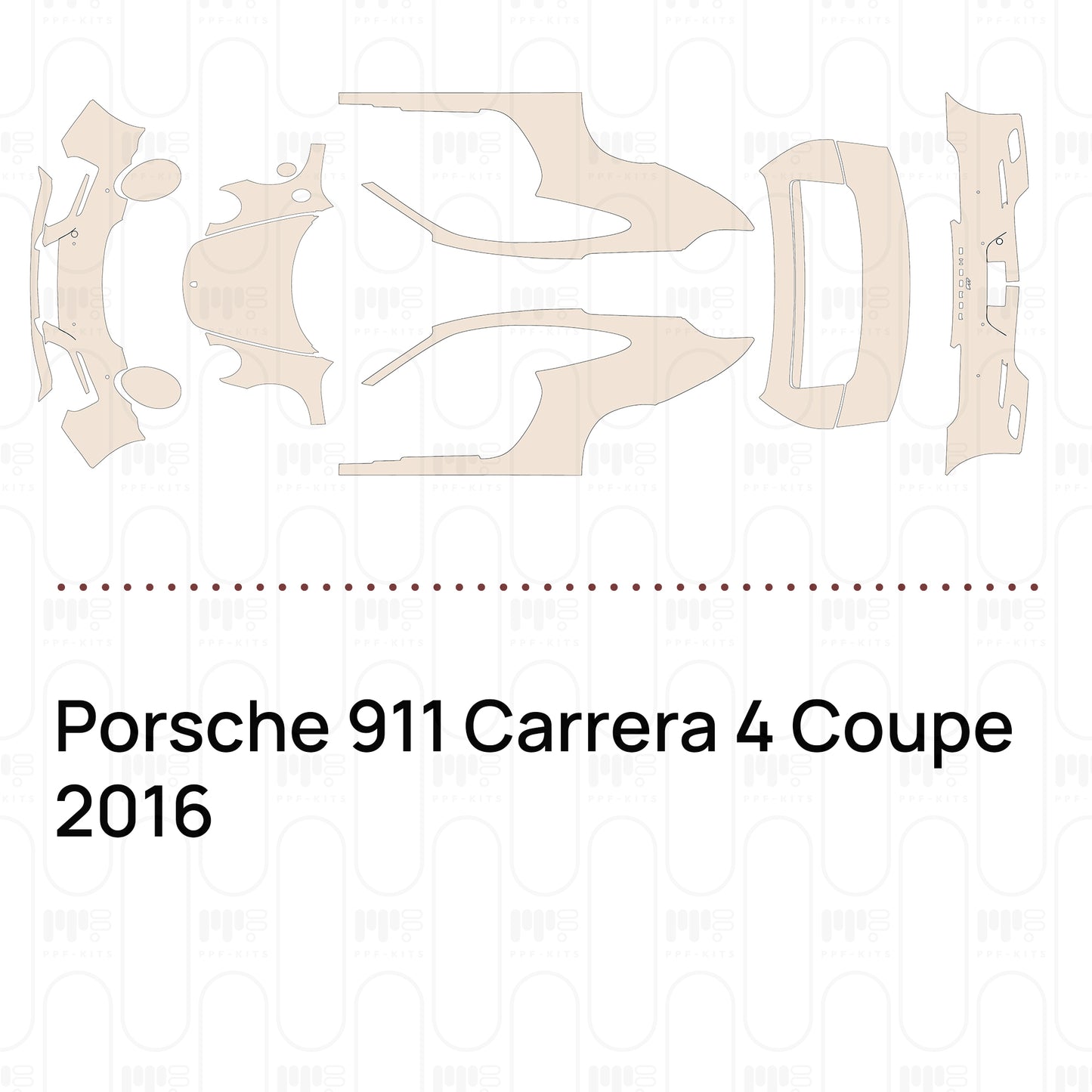 Pre-Cut PPF Porsche 911 Carrera 4 Coupe 2016