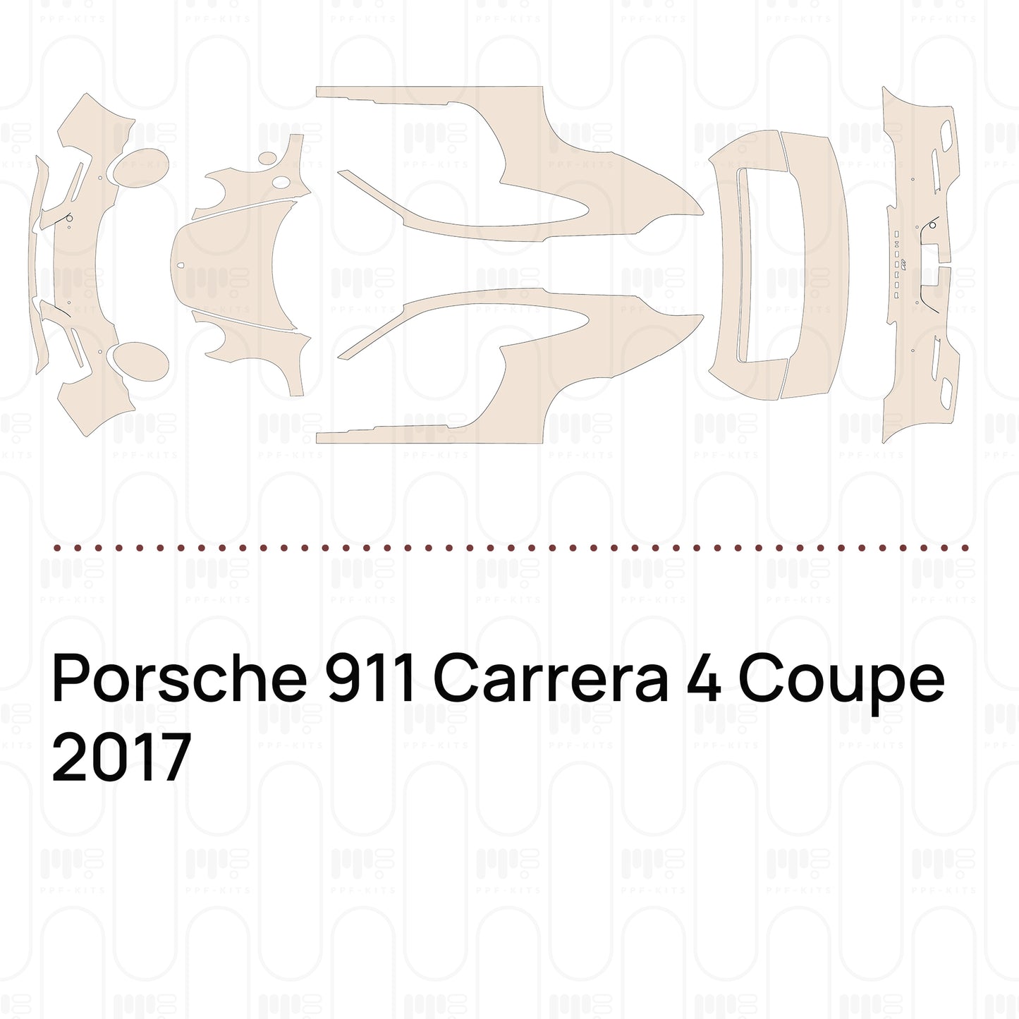 Pre-Cut PPF Porsche 911 Carrera 4 Coupe 2017